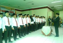 48 Panwascam Rohul Resmi Dilantik dan Dikukuhkan