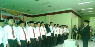 48 Panwascam Rohul Resmi Dilantik dan Dikukuhkan