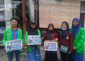 Peduli Muslim Uighur, PMII Rohul Lakukan Penggalangan Dana di Pinggir Jalan