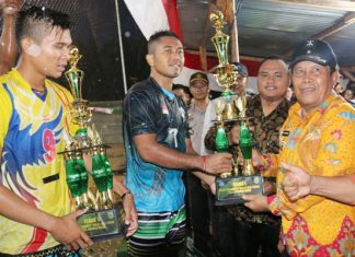 Turnamen Voly Ball Rambah Muda Resmi di Tutup
