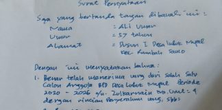 Ingin Dipilih Sebagai Anggota BPD Desa Napal, Seorang Calon Bagi-Bagi Duit Agar Dipilih