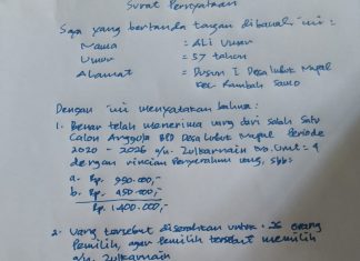 Ingin Dipilih Sebagai Anggota BPD Desa Napal, Seorang Calon Bagi-Bagi Duit Agar Dipilih