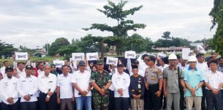 Forkopimcam dan Pemerintah Kecamatan Kepenuhan Bersama Masyarakat Gelar Deklarasi Cegah Karhutla