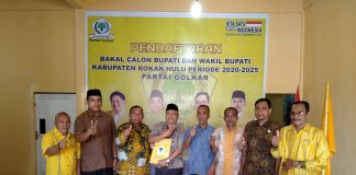 Mendaftar Penjaringan Bupati/Wabupati Rohul Oleh DPD Golkar, Sukiman Siap Lanjutkan Program “Membangun Desa, Menata Kota”