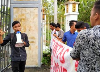 Diduga Jumlah Korupsi Mencapai 11 Milyar, Amarah Gelar Aksi di Kantor Kejaksaan Negeri Rohul
