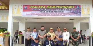 Bupati dan Kapolres Rohul Peringati HUT Satpam Ke 39