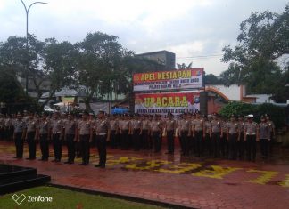 Kado Awal Tahun, 94 Personil Polres Rohul Naik Pangkat