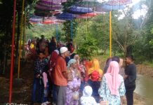 Liburan Awal Tahun, Hutan Kota Pasir Pengaraian Dipadati Para Pengunjung