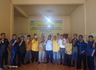 Pasangan bakal Calon Bupati- Wabupati, Hamulian-Tedy Siap Maju Pilbub Rohul 2020