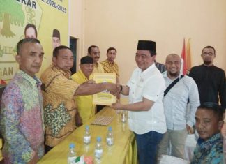 Ambil Formulir di Golkar, Gustian Riau : Pembangunan Infrastrutur Jadi Prioritas