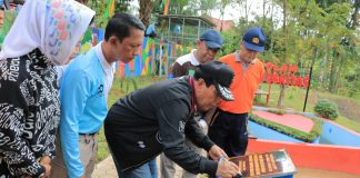 Diresmikan Bupati, Inspektorat Rohul Bangun Taman Konsultasi dan Edukasi