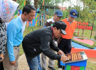 Diresmikan Bupati, Inspektorat Rohul Bangun Taman Konsultasi dan Edukasi