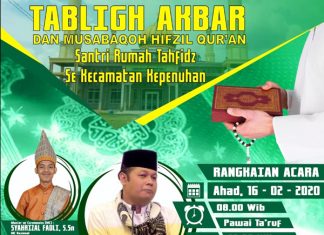 Putra Almarhum Zainuddin MZ, Akan Meriahkan Tabligh Akbar dan MHQ di Kepenuhan