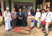 Himarohu-Riau Perduli, Berbagi Bantuan Ke Ponpes Kebakaran di Kampar Hulu