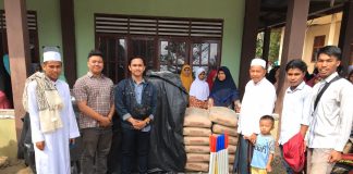 Himarohu-Riau Perduli, Berbagi Bantuan Ke Ponpes Kebakaran di Kampar Hulu