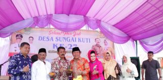 Miliki Jalan beraspal Sepanjang 2 KM, Kades Sungai Kuti Berterima Kasih ke Bupati Rohul