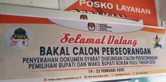 Pilkada 2020, KPU Rohul Pastikan Tak Ada Calon Perseorangan