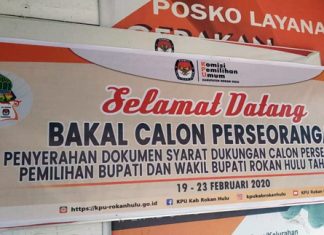 Pilkada 2020, KPU Rohul Pastikan Tak Ada Calon Perseorangan