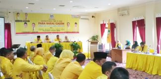 Tak Hadir Satu, 8 Balonbup 4 Balon Wabup Paparkan Visi Misi di Partai Golkar Rohul