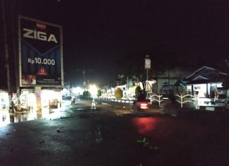 Banjir di Simpang Supra Rohul Mulai Surut, Aktifitas Warga Kembali Normal