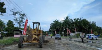 Dinas PUPR Riau Perbaiki Kerusakan Ruas Jalan Provinsi di Rohul