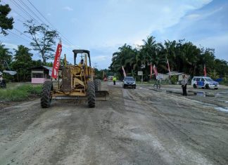 Dinas PUPR Riau Perbaiki Kerusakan Ruas Jalan Provinsi di Rohul