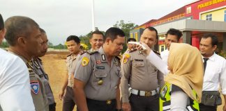 Polres Rohul Lakukan Sosialisasi Pencegahan Virus Corona