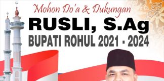 RUSLI S.Ag MANTAPKAN Diri Maju Sebagai Bakal Calon Bupati Rohul
