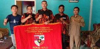 Jalin Silaturahmi Bersama Ketua KNPI Rokan Hulu, Berikut Pesan Anto Kepada Ketua SAPMA PP Rohul