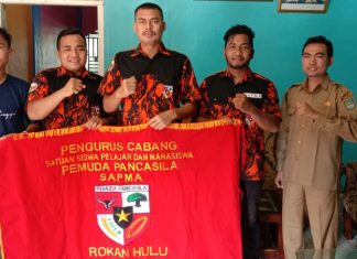 Jalin Silaturahmi Bersama Ketua KNPI Rokan Hulu, Berikut Pesan Anto Kepada Ketua SAPMA PP Rohul