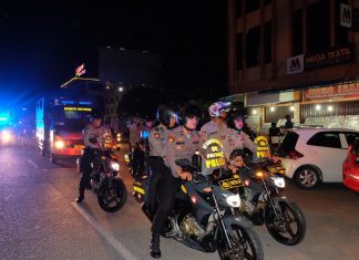 Polda Riau Pimpin Patroli Skala Besar Demi Pencegahan Covid-19