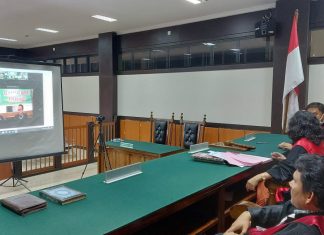 Antisipasi Penyebaran Corona, PN Pasir Pengaraiam Gunakan Online Video Conference Dalam Sidang Pengadilan