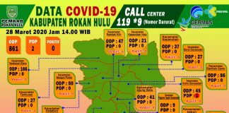 ODP Virus Corona di Rohul Bertambah, PDP Awalnya 1 Menjadi 2 Orang