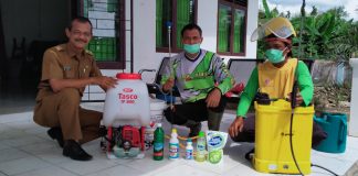 Dapat Dari YouTube, Kadus Sebaya Buat Disinfektan Dari Bahan Rumahan