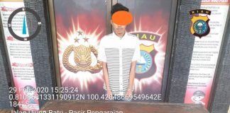 Polsek Rambah Samo Amankan Pelaku Narkotika Jenis Sabu