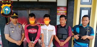 Dua Pria Diduga Bandar Shabu Diringkus Polsek Rambah Samo