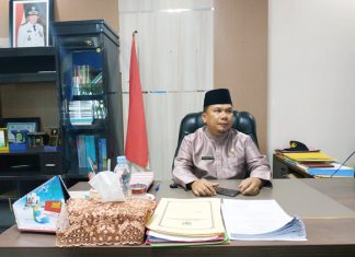 Nasib Puluhan Calon P3K Belum Jelas, Penerbitan SK Tunggu Keputusan Kemenpan RB Kepala Badan Kepegawaian Pendidikan dan Pelatihan (BKPP) Kabupaten Rokan Hulu, Fatanalia Putra, Jumat (13/3/2020) diruang kerjanya.