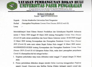 Sikapi Corona, UPP Terapkan Sistem Online Learning