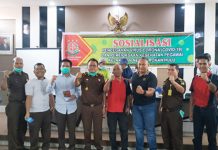 Cegah Penularan Covit-19, Kejari Rohul Sterilisasi Ruang Kantor