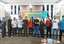 Cegah Covid-19, Kejari Rohul Sosialisasi dan Periksa Kesehatan Pegawai