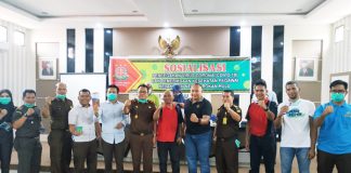 Cegah Covid-19, Kejari Rohul Sosialisasi dan Periksa Kesehatan Pegawai