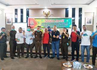Cegah Covid-19, Kejari Rohul Sosialisasi dan Periksa Kesehatan Pegawai