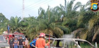 Usai Isi Minyak, Satu Unit Mobil Kijang LGX Hangus Terbakar