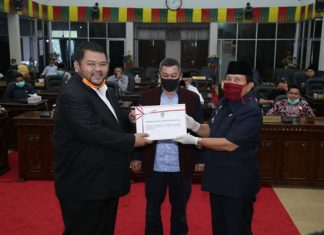 Melalui Sidang Paripurna, Bupati Sampaikan LKPj Tahun 2019 ke DPRD Rohul