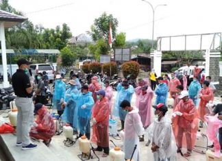 Putus Mata Rantai Penyebaran Virus Corona, Desa RSB SEMPROT Disinfektan