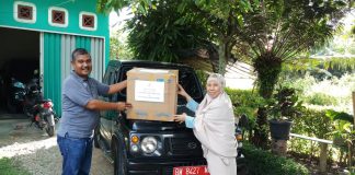 Siap Dukung Pemerintah,BGA Group Rohul Serahkan Bantuan Alat Penanggulang Covid-19