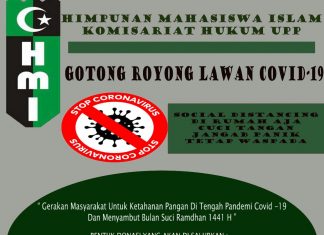 Akibat Corona, HMI Komisariat Hukum UPP Galang Donasi Peduli Masyarakat