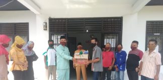 Desa Bangun Purba Bagikan 1500 Masker dan Ancam Karantinakan ODP Bandel