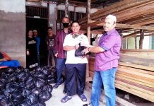 Peduli Kepada Masyarakat, Hamulian Salurkan Empat Ratusan Sembako di Lima Desa