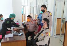 Ditengah Wabah Corona, Personil Polres Rohul Gelar DONOR DARAH